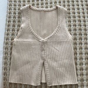 Knit tank top